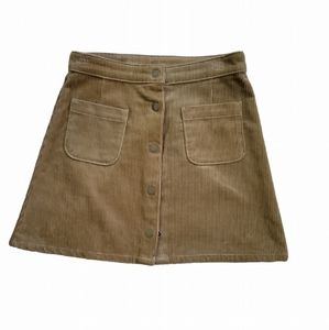 Arizona Jean Co Khaki Corduroy Mini Skirt Size 5